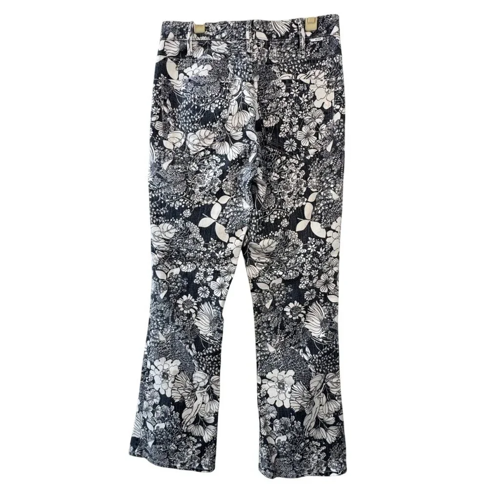 MOTHER The Hustler Ankle Jeans Women's 26 French Fairy Tale Black & White Pants - Picture 2 of 12